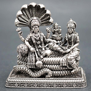 Padmanabha Swamy 925 Silver Idol (Oxidized)