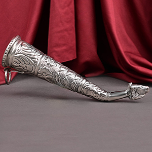 Designer German Silver Gaumukh Shringi for Abhishek