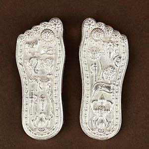 925 Silver Laxmi Charan Paduka