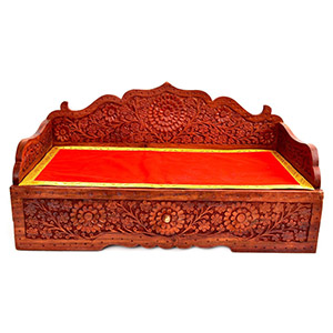 Wooden Sinhasan