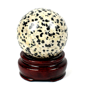 White Snowflake Obsidian Ball