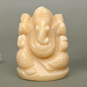 Yellow Jade Ganesh Idol - 115 gms