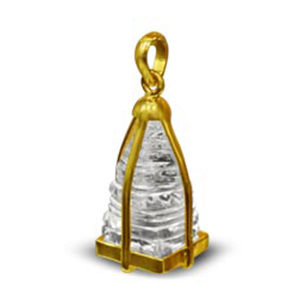Crystal ShreeYantra Locket in 22K gold