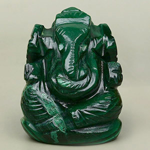 Malachite Ganesh Idol - 83 gms