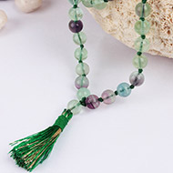 Fluorite Round Mala - 6 mm