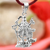 Mahakali Locket in Pure Silver - Design IV