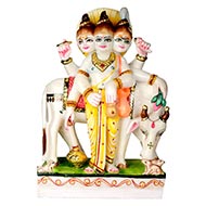 Lord Dattatreya marble idol - I