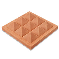 Earthen 9 Pyramid Plate