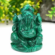 Malachite Ganesha - 338 gms