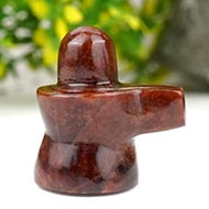 Gomed Hessonite Shivlinga - 89 gms