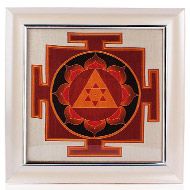 Ganesh Yantra on silk with frame