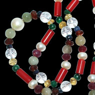 Navratna mala in thread - Small beads