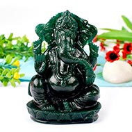 Ganesha in Green Aventurine - 638 gms