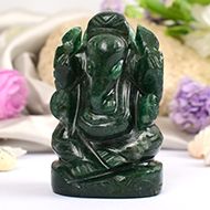 Green Jade Ganesha - 112 gms