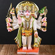 Panchmukhi Hanuman Idol in Marble