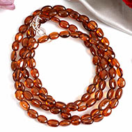 Hessonite Gomed oval mala