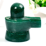 Green Jade Shivlinga - 84 gms - I