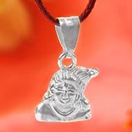 Krishna Locket in Pure Silver - Design V