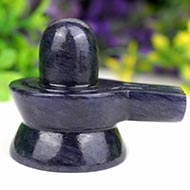 Blue Jade Shivling - 92 gms - I