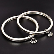 Silver Anklets - Set of 2 - Design - V