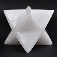 Star Pyramid in Natural White Agate - 309 gms