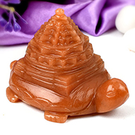 Kurma Shree Yantra in Red Jade-110 gms