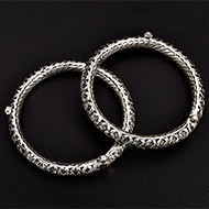 Silver Anklets - Set of 2 - Design - III