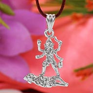 Mahakali Locket in Pure Silver - Design III