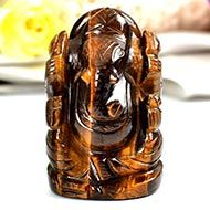 Tiger Eye Ganesha - 87 gms