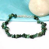 Emerald Uncut Beads Bracelet