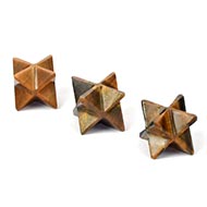 Star Pyramid in Tiger Eye - Set of 3 - 17 gms - III