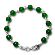 Green Onyx Round Bracelet