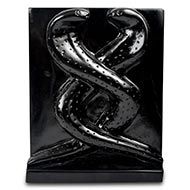 Two Nagas in Black Marble