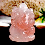 Rose Quartz  Ganesha - 48 gms