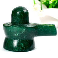 Green Jade Shivlinga - 86 gms