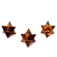 Star Pyramid in Tiger Eye - Set of 3 - 22 gms