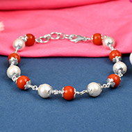 Trendy Pearl Coral bracelet