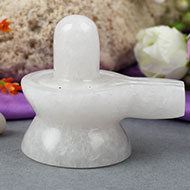 White Agate Shivlinga - 117 gms