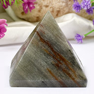 Pyramid in Grey Agate - 120 gms