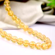 Yellow Citrine rosary - 6 mm
