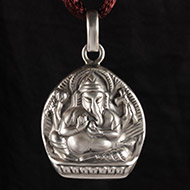 Ganesh Locket - in Pure Silver - Design IV