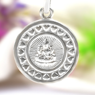 Mahalakshmi Locket in Pure Silver - Design IV