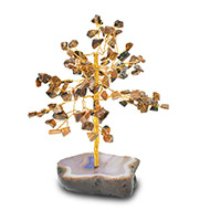 Natural Tiger Eye Chakra Vastu Tree - Small