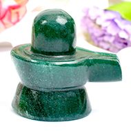 Green Jade Shivlinga - 66 gms