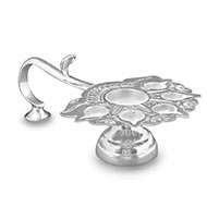 Paanch Aarti oil lamp in pure silver - Big