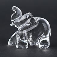 Sphatik Crystal Elephant Idol