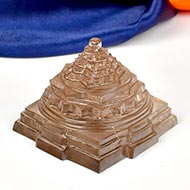 Natural Smoky Quartz Shree Yantra - 198 gms