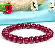 Ruby Bracelet -  Rondelle beads