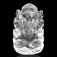 Ganesh Idol in pure quartz - 54 gms