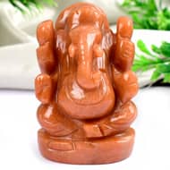 Red Jade Ganesha - 171 gms